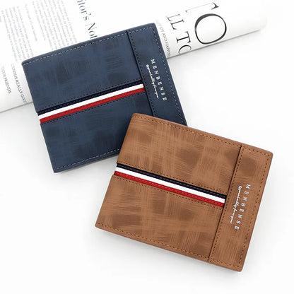 Versatile Tri - Fold Wallet with Coin and Card Compartments