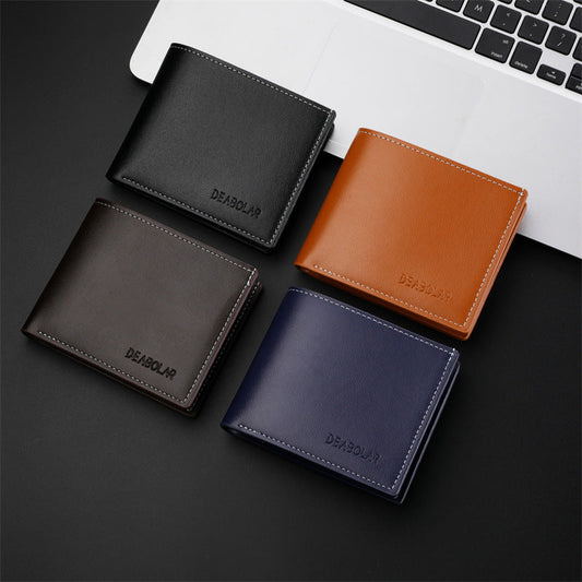 Stylish Horizontal Bi - Fold Wallet for Men