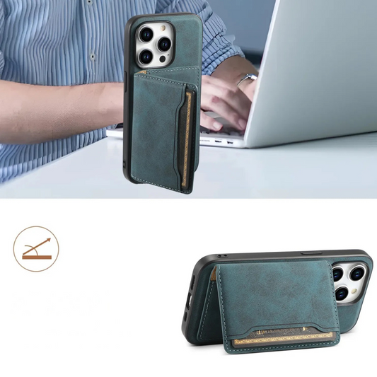 Magnetic Leather Card Clip