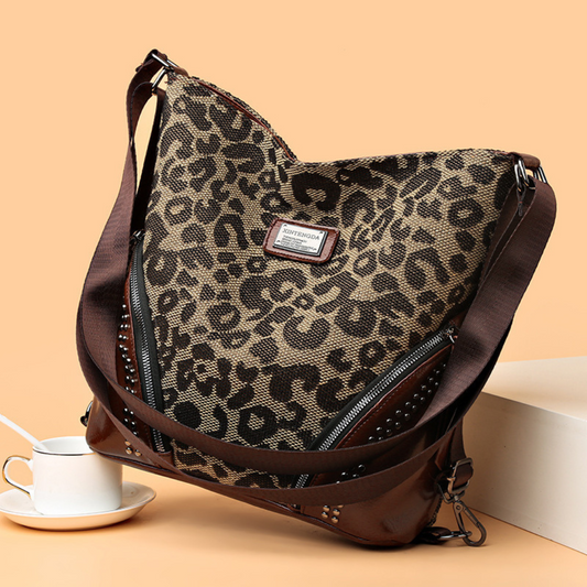 Leopard Print Multifunctional Large Capacity Handbag