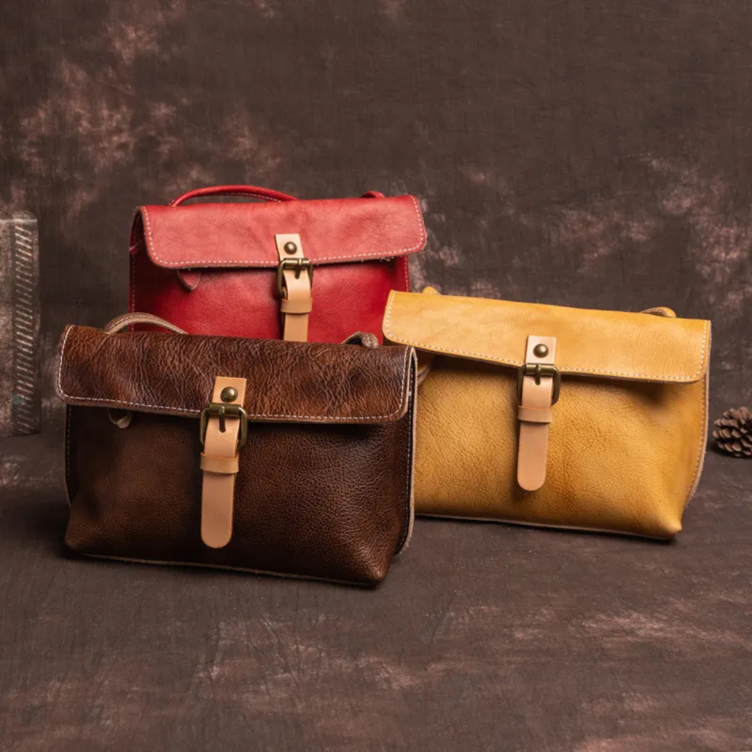 Classic Leather Crossbody Bag for Women