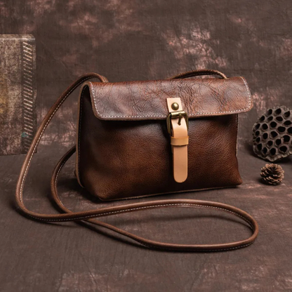 Classic Leather Crossbody Bag for Women