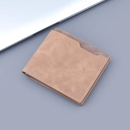 Compact Leather Bi - Fold Wallet for Men