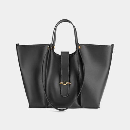 Premium Leather Tote Bag with Large Capacity for Women