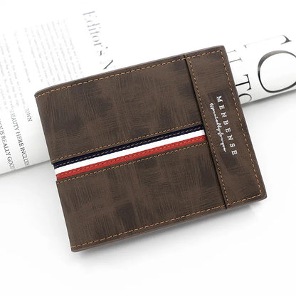 Versatile Tri - Fold Wallet with Coin and Card Compartments