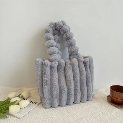 Trendy Plush Shoulder Bag