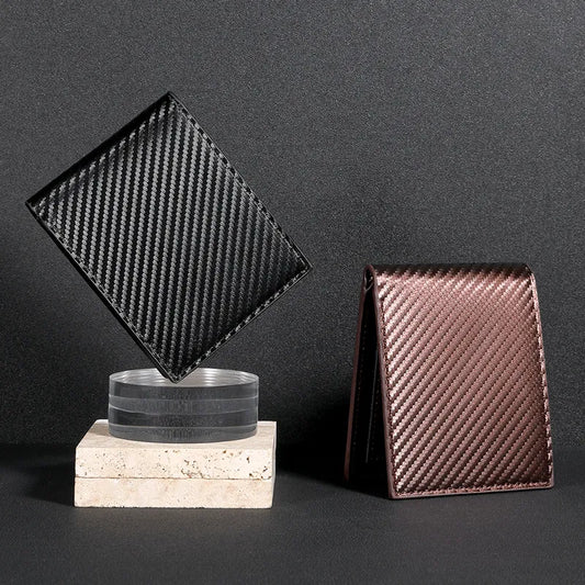 Premium Tri - Fold Wallet Made From Carbon Fibre for Men