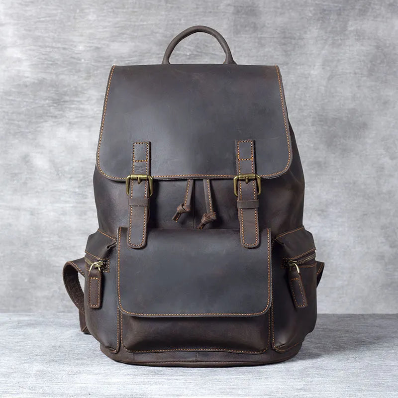 Handmade Leather Travelling Backpack for Men