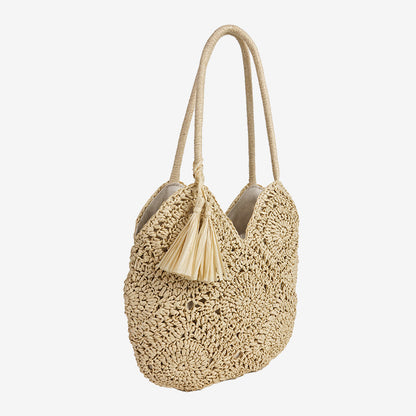 Strout Bag with Tassels and Large Capacity