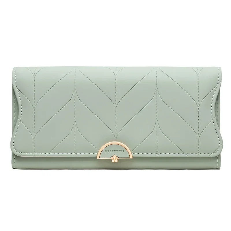 Women 's Tri - Fold Clutch Purse with Large Capacity
