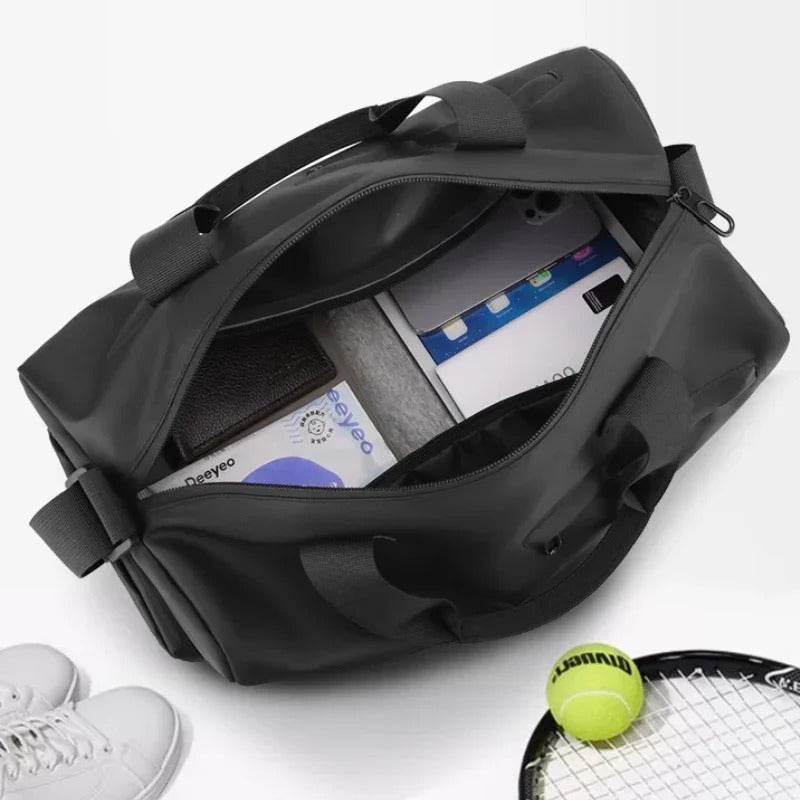 Sports Bag with Independent Shoe Compartment and Dry / Wet Separation
